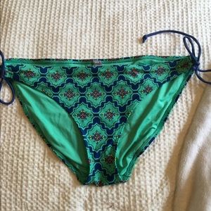 Fun patterned bathing suit bottoms